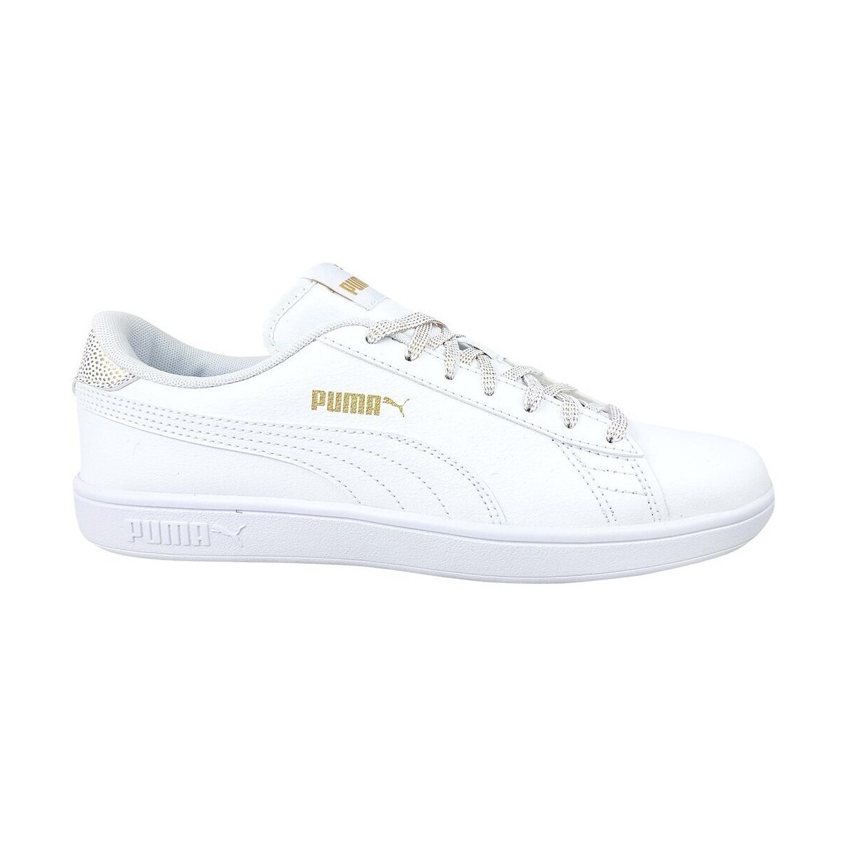 Sapatos Mulher Sapatilhas Puma Smash V2 Metallics JR Branco