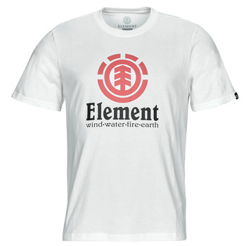 Textil Homem T-Shirt mangas curtas Element VERTICAL SS Branco