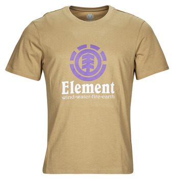 Textil Homem T-Shirt mangas curtas Element VERTICAL SS Bege / Violeta