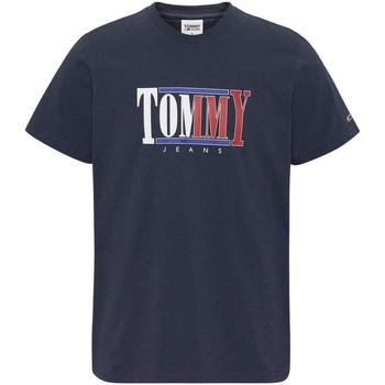 Textil Homem T-Shirt mangas curtas Tommy Hilfiger  Azul