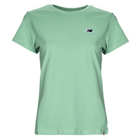 Textil Mulher T-Shirt mangas curtas New Balance Small Logo Tee Verde