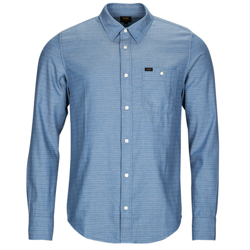 Textil Homem Camisas mangas comprida Lee LEESURE shirt Skeleton Azul