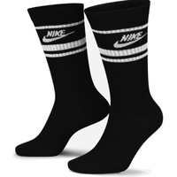 Roupa de interior Meias de desporto trainer Nike Sportswear Everyday Essential Crew Socks 3 Pairs Preto