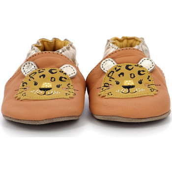 Sapatos Rapaz Pantufas bebé Robeez Leopardo Castanho