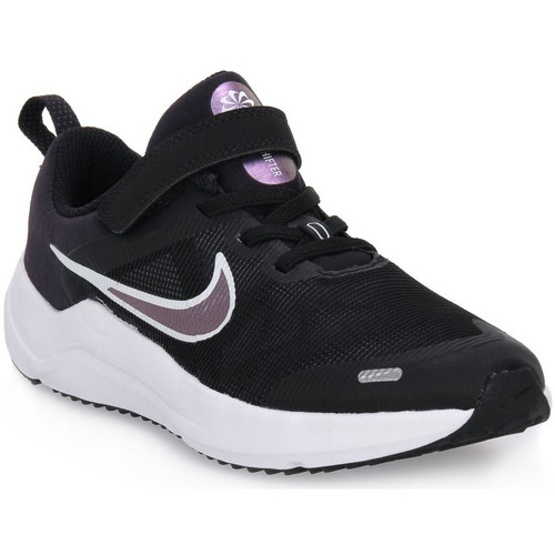 Sapatos Rapaz Sapatilhas Flyknit Nike 003 DOWNSHIFTER 12 Preto