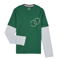 Textil Rapaz T-shirt mangas compridas Marcas em destaque JOROLI SKATER LAYER TEE LS CREW NECK Verde