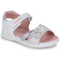 Sapatos Rapariga Sandálias Biomecanics 232248 Branco / Prata