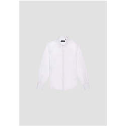 Textil Rapaz Camisas mangas comprida Antony Morato MKSL00257-FA430531-1000-1-19 Branco