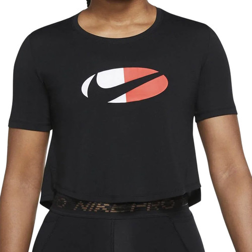 Textil Mulher T-shirts tussard e Pólos Nike  Preto