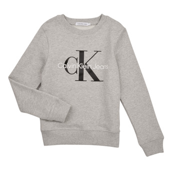 Textil Criança Sweats Calvin Klein Jeans MONOGRAM LOGO Cinza