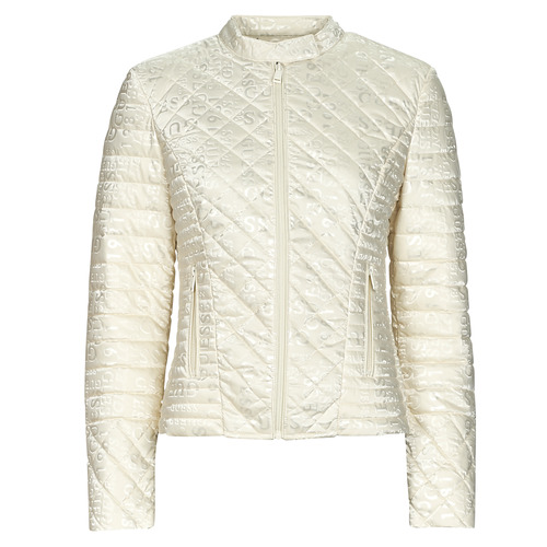 Textil Mulher Quispos Guess Handle NEW VONA JACKET Branco