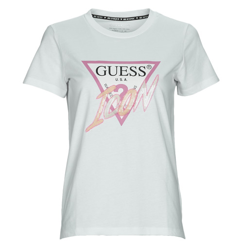 Textil Mulher Beauty Case GUESS Lalie Accessories PWLALI P1170 ROS Guess SS CN ICON TEE Branco