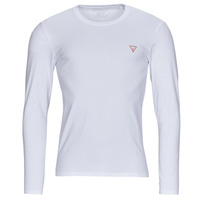 Textil Homem T-shirt mangas compridas Guess zip CN LS CORE TEE Branco