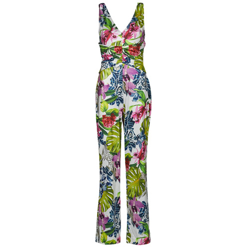 Textil Mulher Macacões/ Jardineiras Guess SS COWL POPLIA OVERALL Multicolor