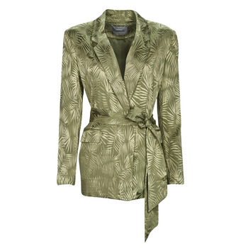 Textil Mulher Casacos/Blazers FL7ANT Guess HOLLY BELTED BLAZER Cáqui