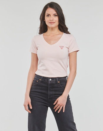 Guess SS VN MINI TRIANGLE TEE Rosa