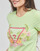 Textil Mulher T-Shirt mangas curtas Guess SS CN TRIANGLE FLOWERS TEE Verde
