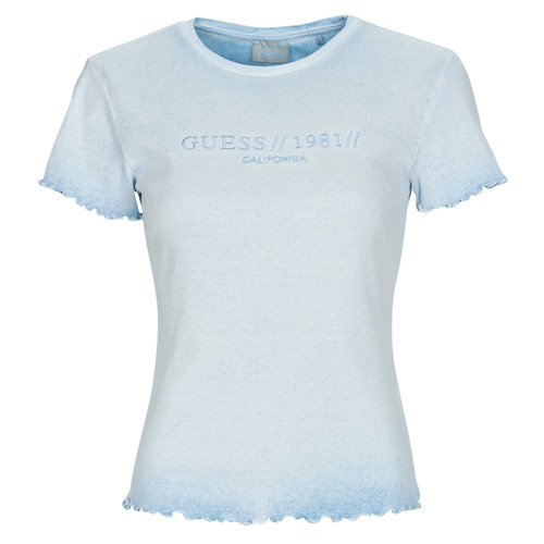 Textil Mulher TWINSET T-shirt Love France Nero Guess SS CN EDURNE TEE Azul