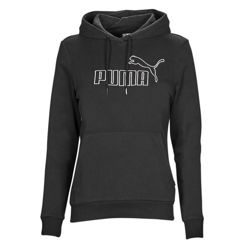 Textil Mulher Sweats Puma producto ELEVATED HOODIE Preto