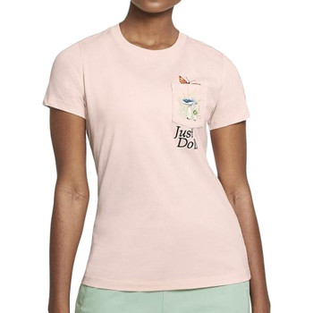 Textil Mulher T-Shirt mangas curtas Nike que  Rosa