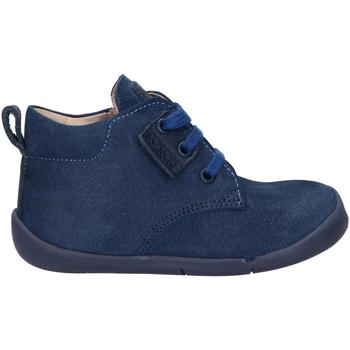 Sapatos Rapaz Sapatos & Richelieu Kickers 858401-10 WAZZAP CUIR NAPPA Azul