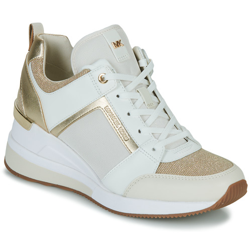 Sapatos Mulher Sapatilhas Versace Jeans Couture GEORGIE TRAINER Branco / Ouro