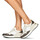Sapatos Mulher Sapatilhas MICHAEL Michael Kors THEO TRAINER Branco / Castanho / Ouro