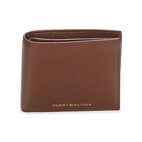 Malas Homem Carteira tommy large Hilfiger TH PREMIUM LEATHER CC AND COIN Castanho