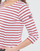 Textil Mulher T-shirt mangas compridas Armor Lux MARINIERE JERSEY ML Branco / Vermelho