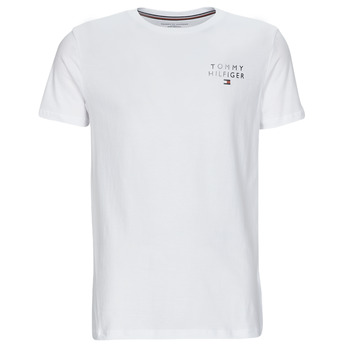 Textil Homem T-Shirt mangas curtas Tommy retro Hilfiger CN SS TEE LOGO Branco