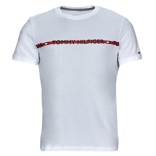 Textil Homem T-Shirt mangas curtas Tommy shirt Hilfiger CN SS TEE LOGO Branco