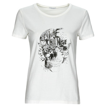 Textil Mulher T-Shirt mangas curtas Ikks BW10005 Branco