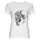 Textil Mulher T-Shirt mangas curtas Ikks BW10005 Branco