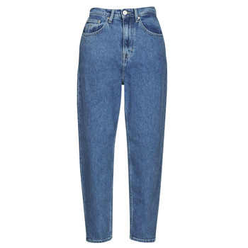 Textil Mulher Calças de ganga tapered Tommy Jeans MOM JEAN UHR TPRD AG6115 Azul