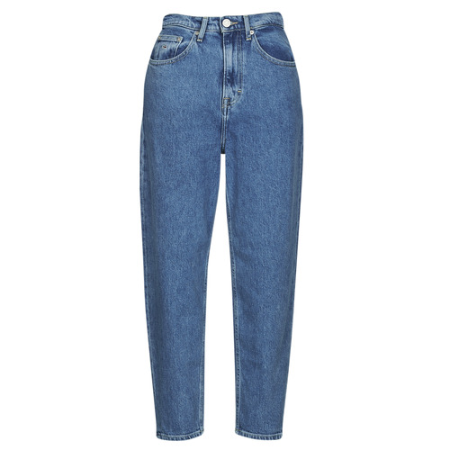 Textil Mulher Calças de ganga tapered Tommy T-shirt Jeans MOM JEAN UHR TPRD AG6115 Azul