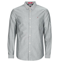 Textil Homem Camisas mangas comprida Flat tommy Jeans TJM CLASSIC OXFORD SHIRT Cinza / Escuro