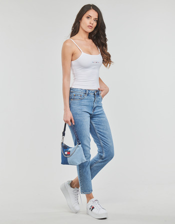 Tommy Jeans TJW BBY COLOR LINEAR STRAP TOP Branco