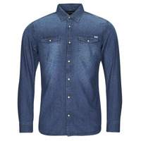 Textil Homem Camisas mangas comprida mochilas bolsas sportswear JJESHERIDAN SHIRT L/S Azul