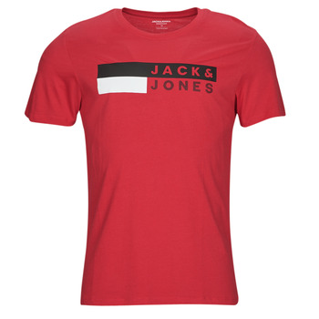 Textil Homem T-Shirt black curtas Jack & Jones JJECORP LOGO TEE SS O-NECK Vermelho