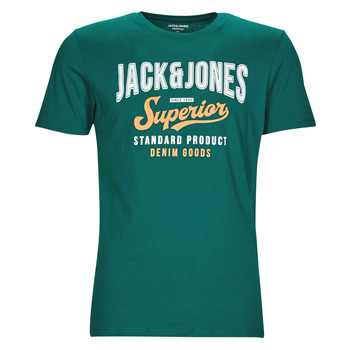 Textil Homem T-Shirt mangas curtas Jack & Jones JJELOGO TEE SS O-NECK Verde