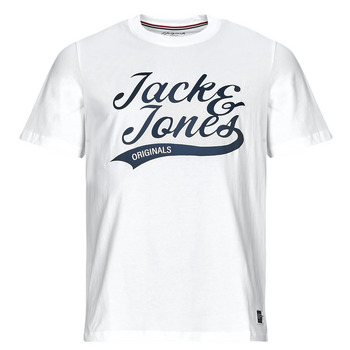 Textil Homem T-Shirt mangas curtas Jack & Jones JORTREVOR UPSCALE SS TEE CREW NECK Branco