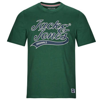 Textil Homem T-Shirt mangas curtas Jack & Jones JORTREVOR UPSCALE SS TEE CREW NECK Verde