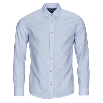 Textil Homem Camisas mangas comprida Brett & Sons JJESUMMER SHIRT L/S Azul