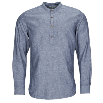 Textil Homem Camisas mangas comprida Nome de família JPRBLASUMMER HALF PLACKET SHIRT L/S Azul