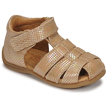 Sapatos Rapariga Sandálias Bisgaard CARLY Rosa / Ouro