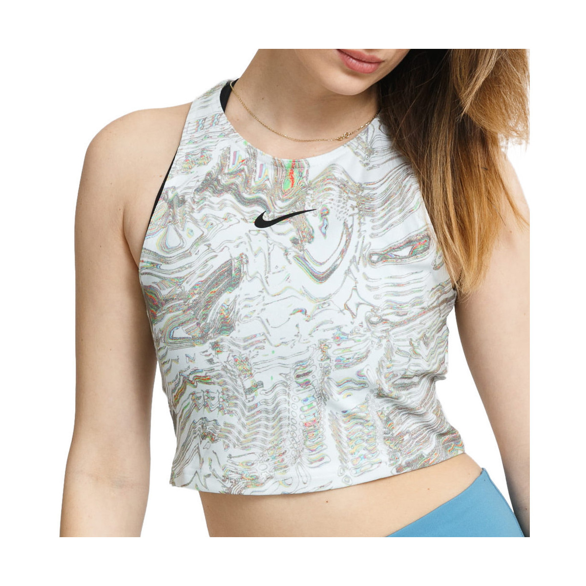 Textil Mulher Tops sem mangas print Nike  Branco
