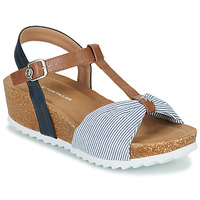 Sapatos Mulher Sandálias Tom Tailor 5397402 Castanho / Azul / Branco