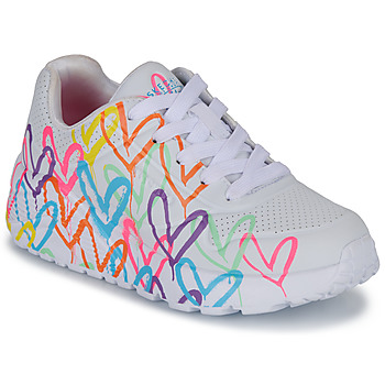 Sapatos Rapariga Sapatilhas Skechers UNO LITE BASKETS Branco / Multicolor