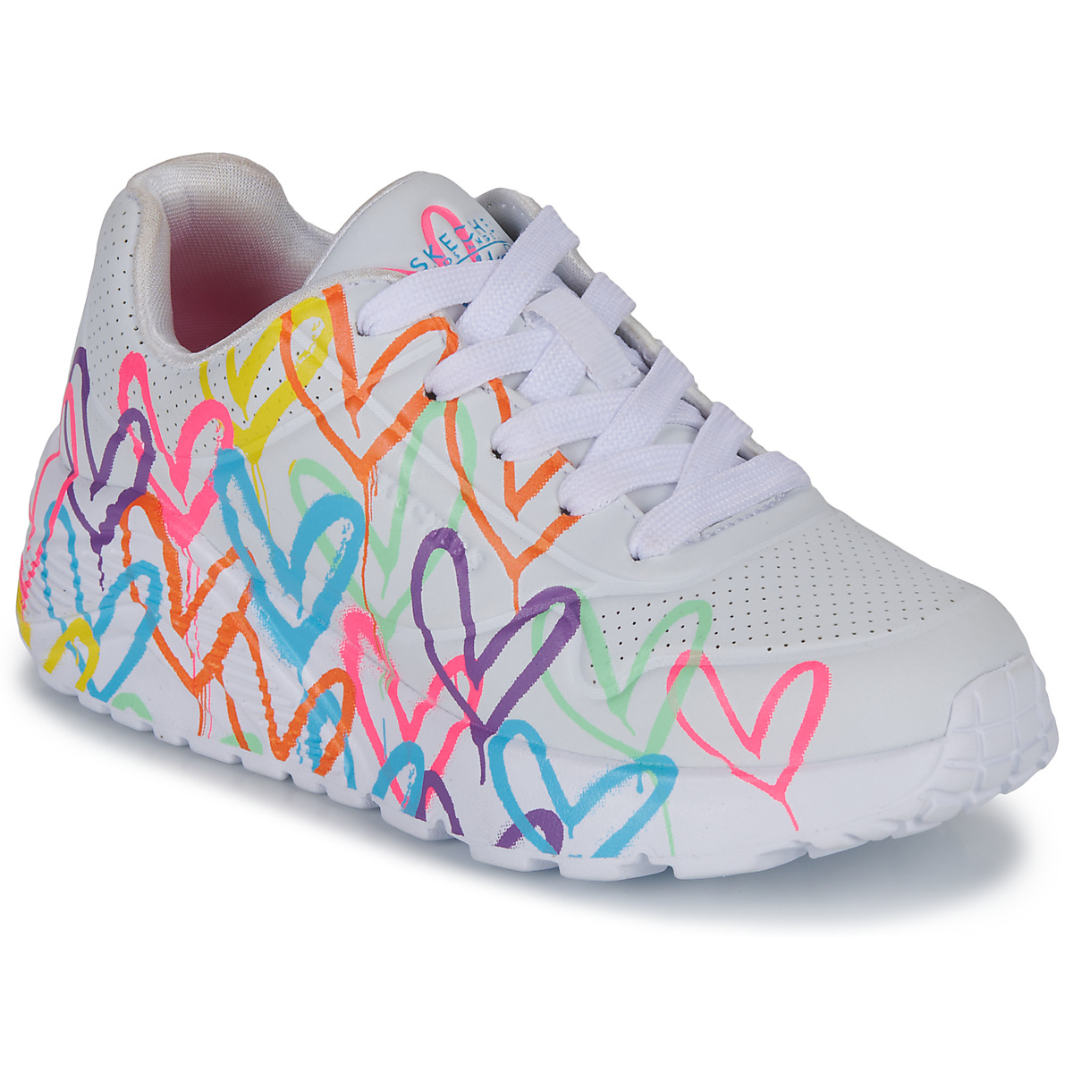 Sapatos Rapariga Sapatilhas Sandali Skechers UNO LITE BASKETS Branco / Multicolor