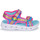 Sapatos Rapariga Skechers 163123 TPE Mujer Taupe HEART LIGHTS SANDALS Rosa / Azul